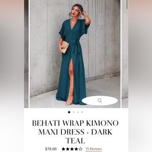 VICI wrap maxi dress